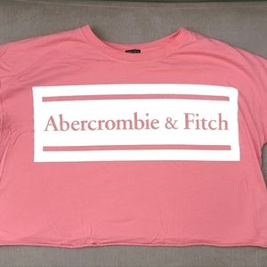 Abercrbie pink crop top